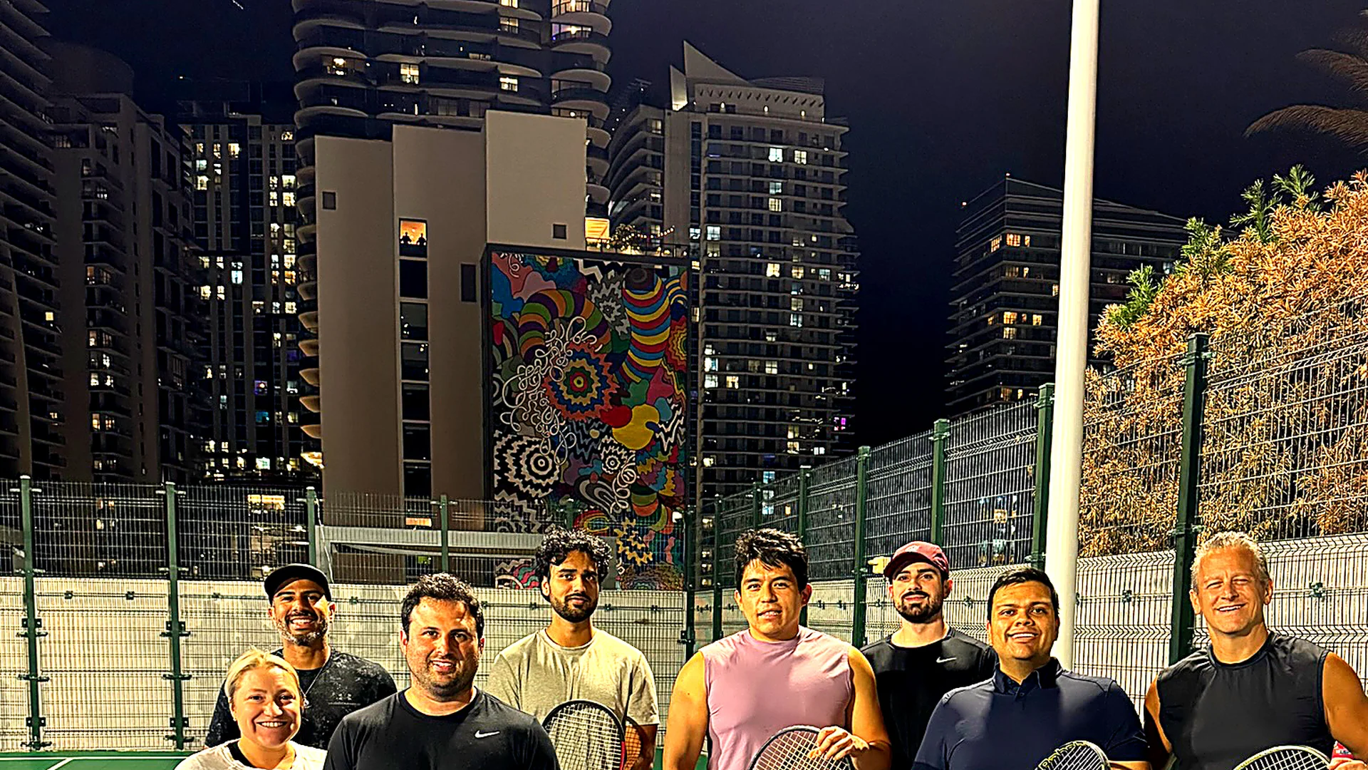 TennisFIT evening session at Brickell courts